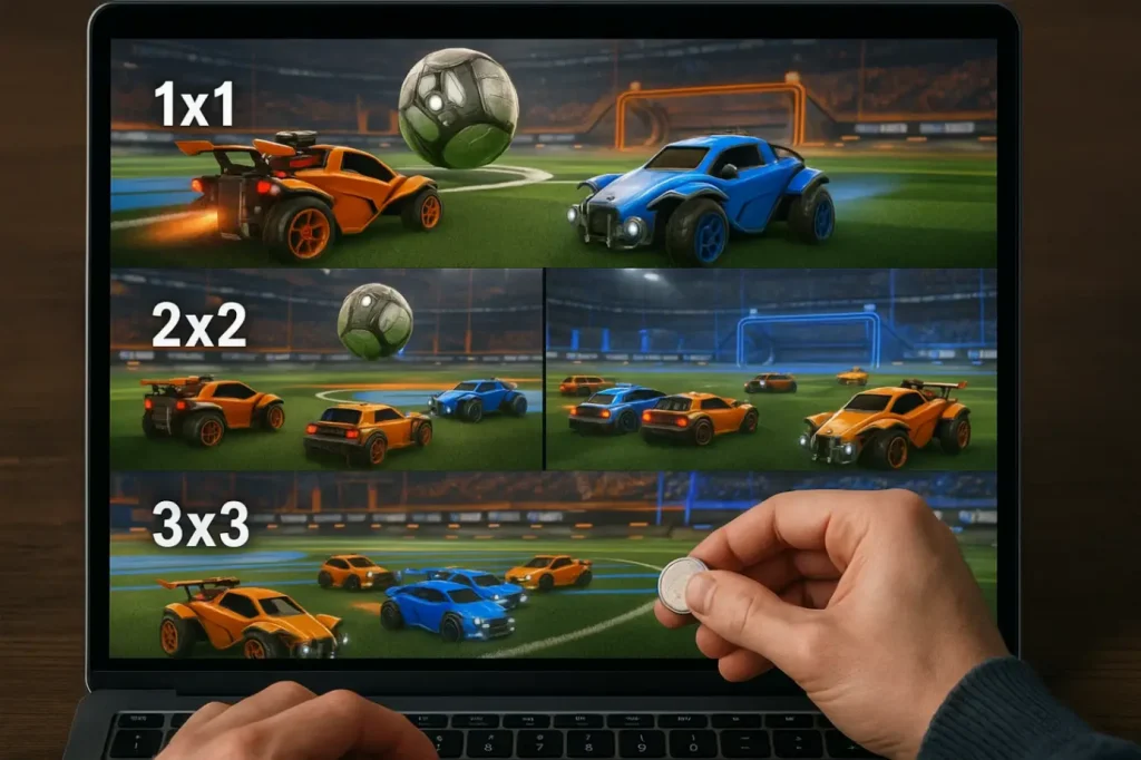 Rocket League: ставки на 1x1, 2x2 и 3x3 — в чём разница и где профит
